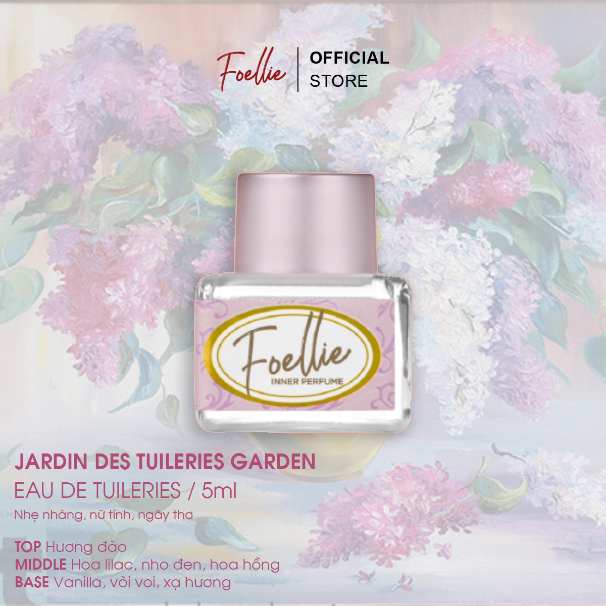 Nước hoa vùng kín Foellie Eau De Tuileries Inner Perfume 5ml
