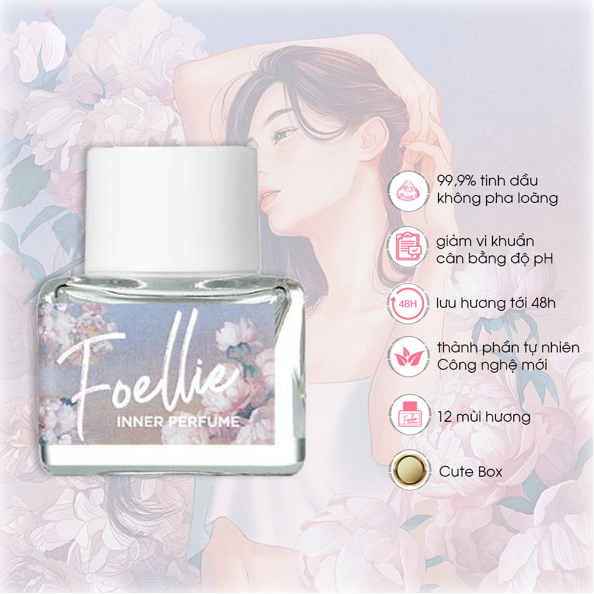 Nước hoa vùng kín Foellie Eau De Ciel x Zipcy Inner Perfume 5ml