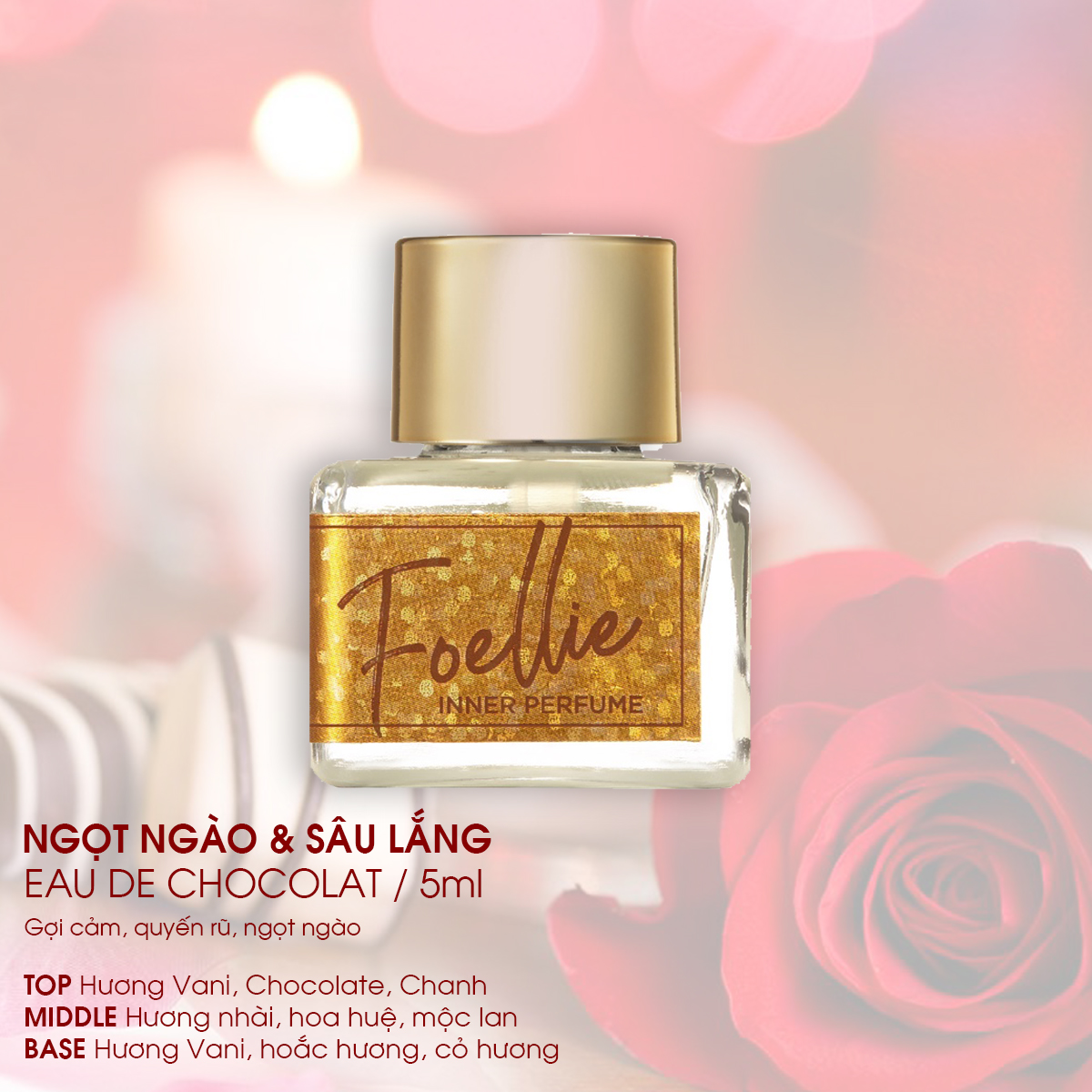 Nước hoa vùng kín Foellie Eau De Chocolat Inner Perfume 5ml